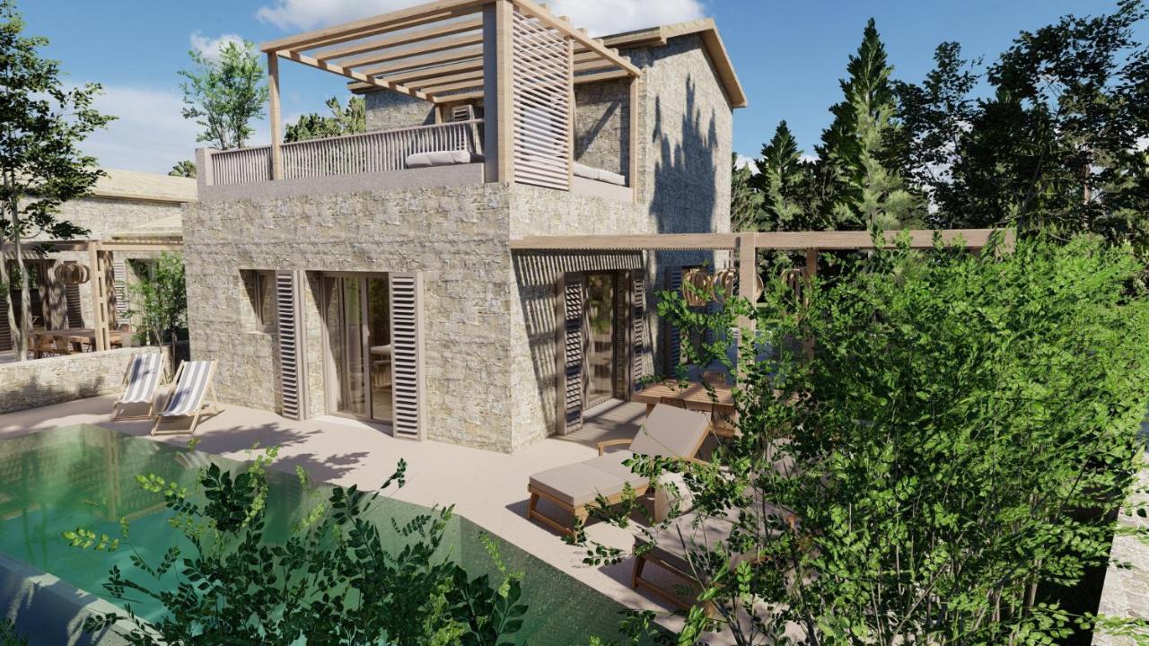 Papadria Villas - Modern Luxury Villas Near Kathisma Beach Tsoukaládhes 外观 照片