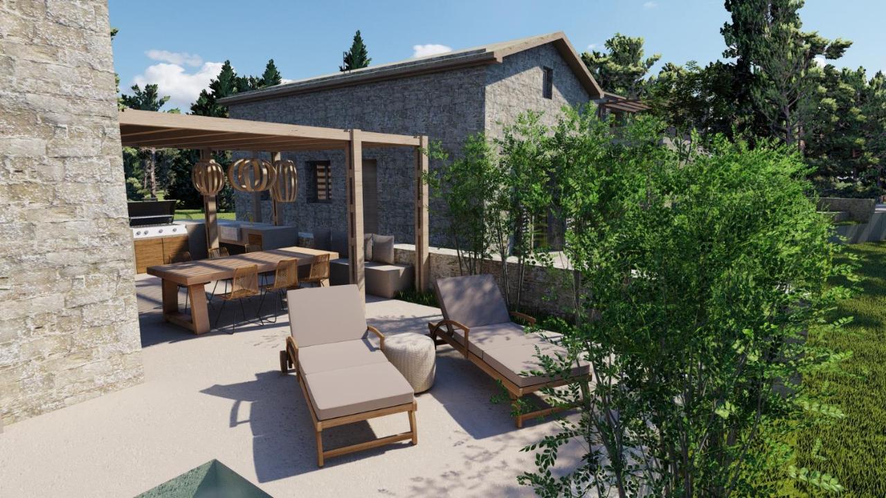 Papadria Villas - Modern Luxury Villas Near Kathisma Beach Tsoukaládhes 外观 照片