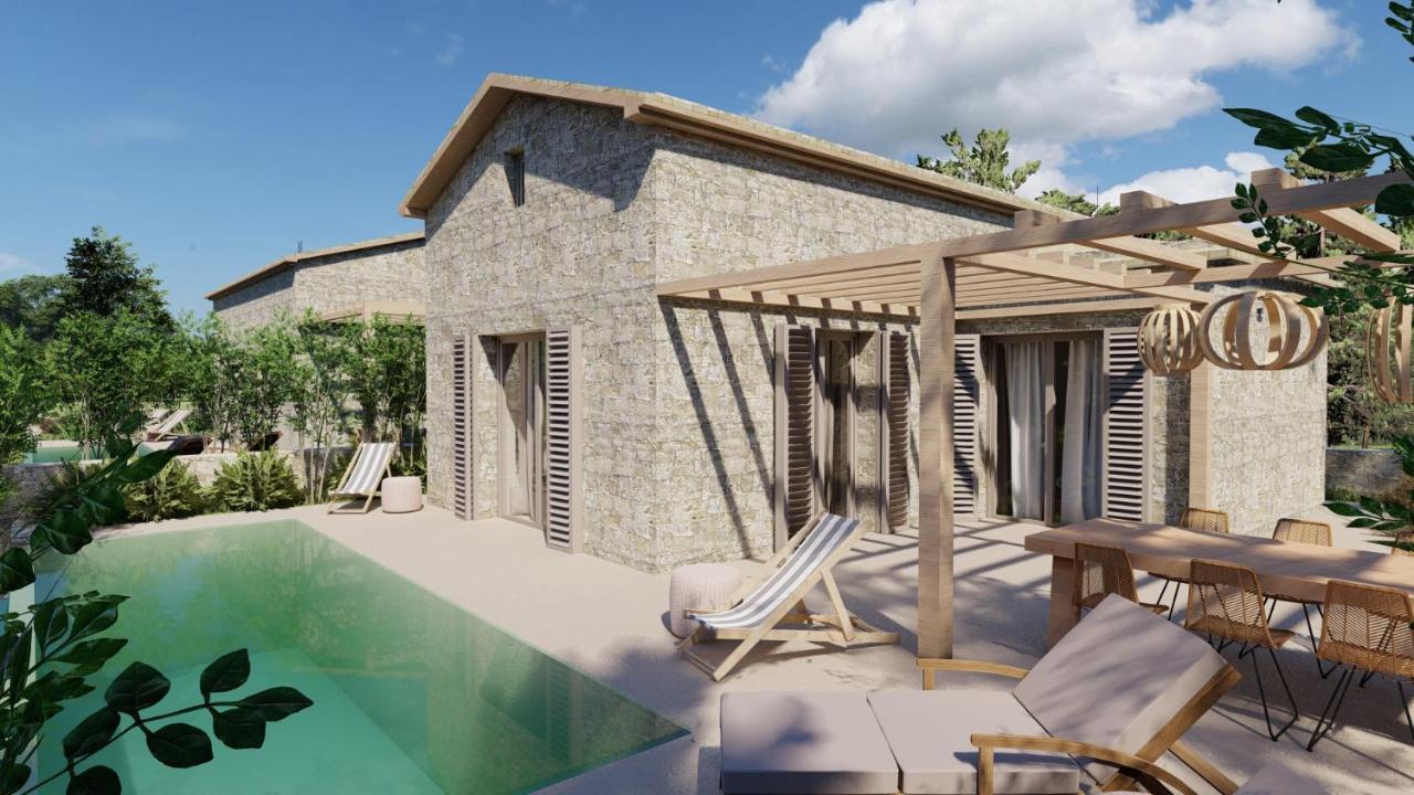 Papadria Villas - Modern Luxury Villas Near Kathisma Beach Tsoukaládhes 外观 照片